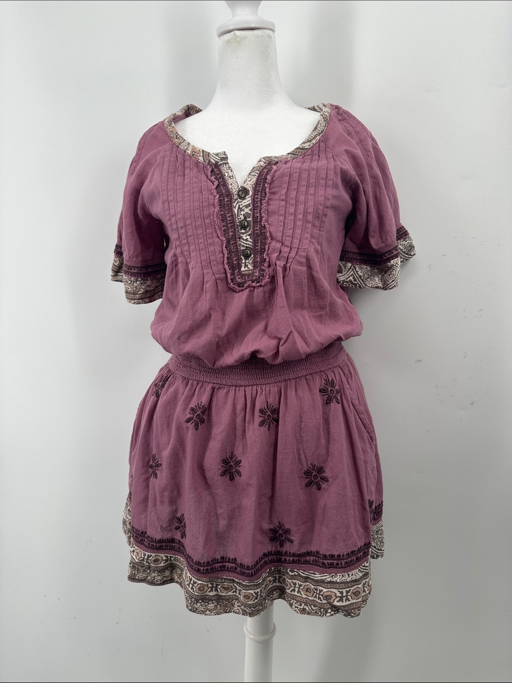 Free People Cotton Mini Dress